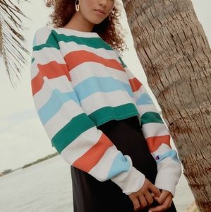 Champion x UO  Small Stripe Cropped Sweater